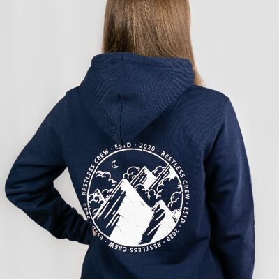 MOUNTAINS Hoodie French Navy