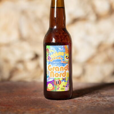 GRAND NORD: Peaty and spicy blonde beer, Organic at 5.9% Vol. 33cl