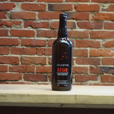 DESIR Organic Pale Ale Beer, with ginger at 4% Vol. 75cl