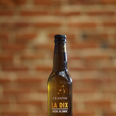Cerveza Rubia Orgánica LA DIX al 6,5% Vol. 33cl