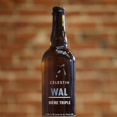 Cerveza WAL Triple, Ecológica al 8,3% Vol. 75cl