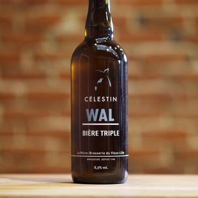 Cerveza WAL Triple, Ecológica al 8,3% Vol. 75cl
