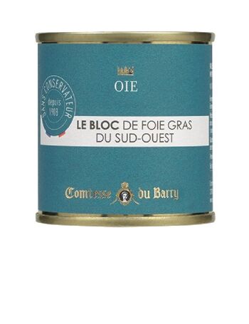 Bloc de foie gras d'oie du Sud-Ouest 100g 1