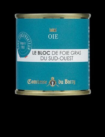 Bloc de foie gras d'oie du Sud-Ouest 100g 2