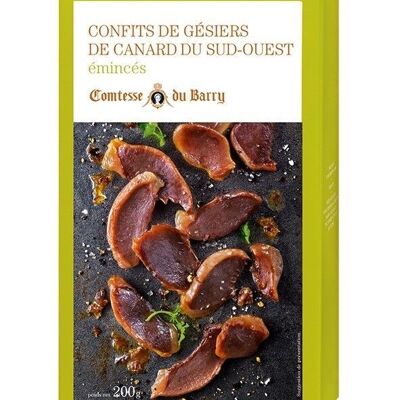 Duck gizzards confit and sliced 200g