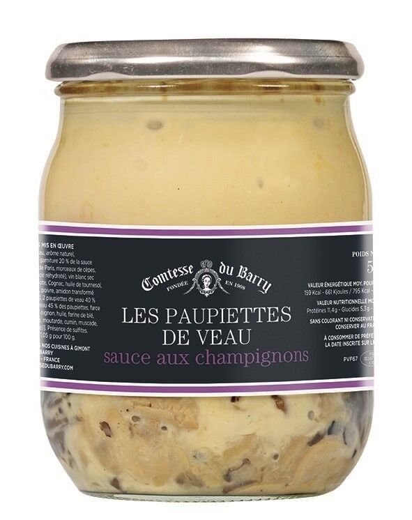 Kalbsbrötchen, Champignonsauce 500g