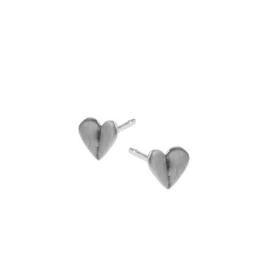heartbeat mini studs silver