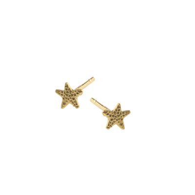 starfish mini studs gold