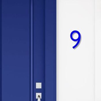Numéro de maison Avenida 9 - bleu - 25cm / 9.8'' / 250mm 3