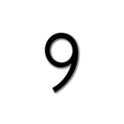 House Number Avenida 9 - black - 25cm / 9.8'' / 250mm