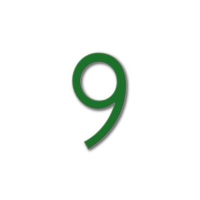 House Number Avenida 9 - dark green - 25cm / 9.8'' / 250mm