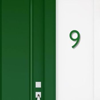 Numéro de maison Avenida 9 - vert foncé - 25cm / 9.8'' / 250mm 3