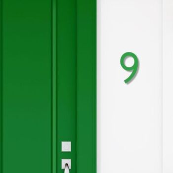 Numéro de maison Avenida 9 - vert clair - 25cm / 9.8'' / 250mm 3