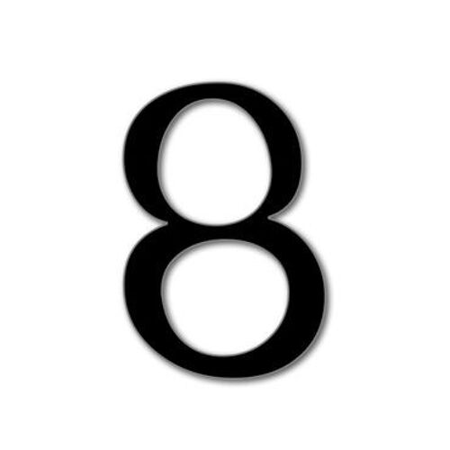 House Number Celtic 8 - black - 15cm / 5.9'' / 150mm