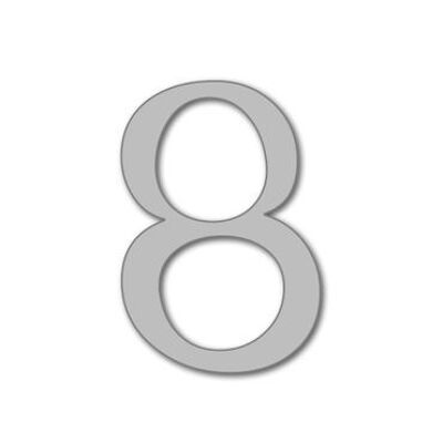 Numero civico Celtic 8 - grigio - 15 cm / 5,9'' / 150 mm