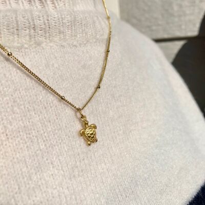 take it slow necklace gold