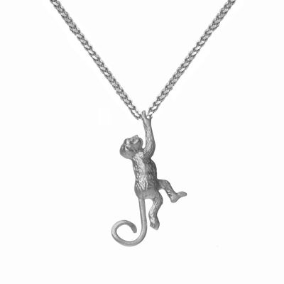 hanging around necklace silver