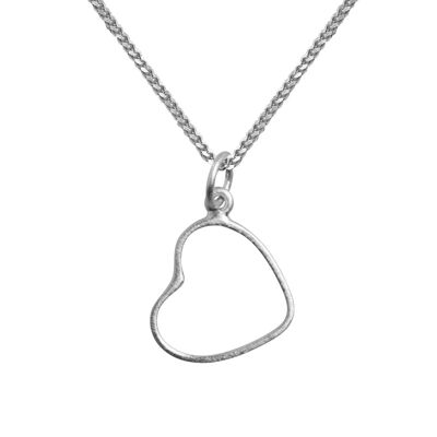 heart to get necklace silver
