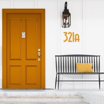 Numéro de maison Avenida 1 - orange - 20cm / 7.9'' / 200mm 5
