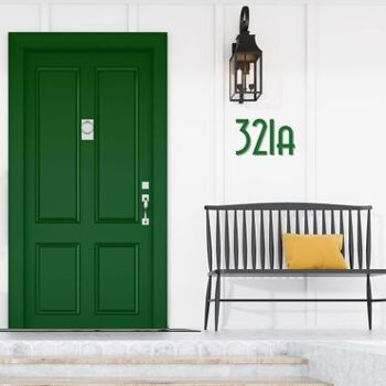 Numéro de maison Avenida 1 - vert foncé - 25cm / 9.8'' / 250mm 5