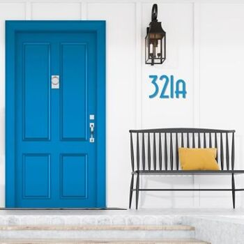 Numéro de maison Avenida 1 - bleu clair - 20cm / 7.9'' / 200mm 5