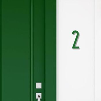 Numéro de maison Avenida 2 - vert foncé - 15cm / 5.9'' / 150mm 3