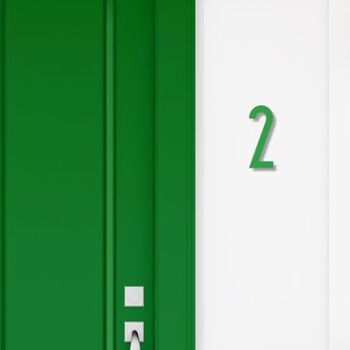 Numéro de maison Avenida 2 - vert clair - 15cm / 5.9'' / 150mm 3