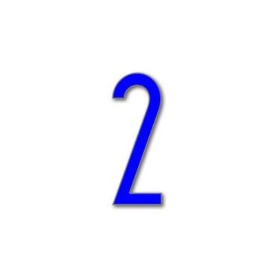 Número de casa Avenida 2 - azul - 20cm / 7.9'' / 200mm