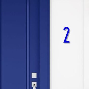 Numéro de maison Avenida 2 - bleu - 20cm / 7.9'' / 200mm 3