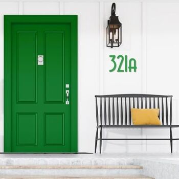 Numéro de maison Avenida 2 - vert clair - 20cm / 7.9'' / 200mm 5
