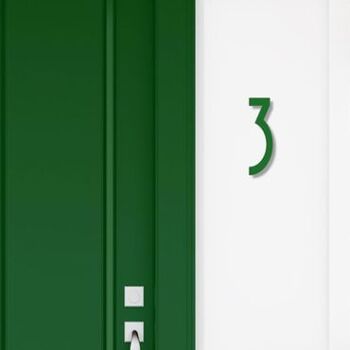 Numéro de maison Avenida 3 - vert foncé - 25cm / 9.8'' / 250mm 3