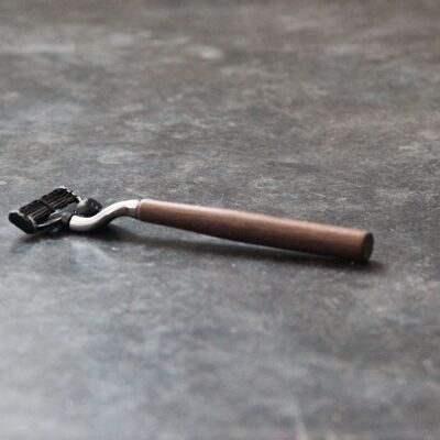 Caliquo walnut wood razor