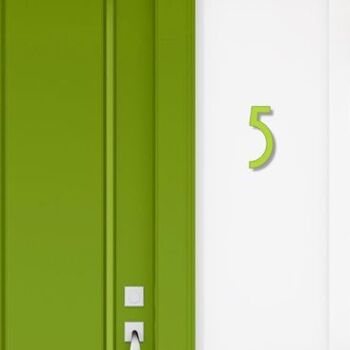 Numéro de maison Avenida 5 - vert lime - 15cm / 5.9'' / 150mm 3