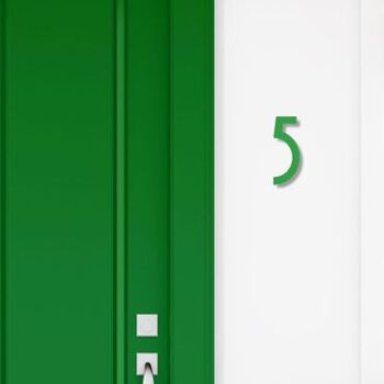 Numéro de maison Avenida 5 - vert clair - 15cm / 5.9'' / 150mm 3