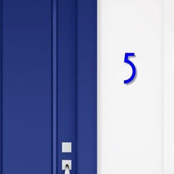 Numéro de maison Avenida 5 - bleu - 20cm / 7.9'' / 200mm 3