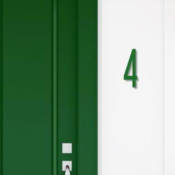 Numéro de maison Avenida 4 - vert foncé - 25cm / 9.8'' / 250mm 3