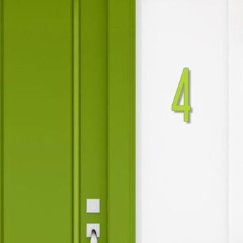 Numéro de maison Avenida 4 - vert lime - 25cm / 9.8'' / 250mm 3