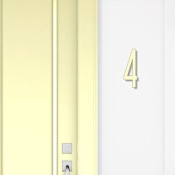 Numéro de maison Avenida 4 - ivoire - 25cm / 9.8'' / 250mm 3