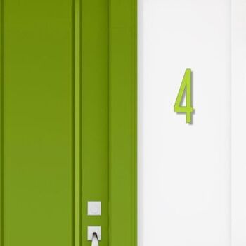 Numéro de maison Avenida 4 - vert lime - 20cm / 7.9'' / 200mm 3