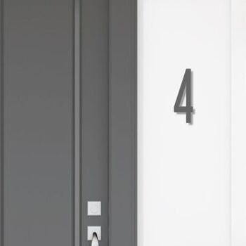 Numéro de maison Avenida 4 - 15cm / 5.9'' / 150mm - anthracite 1