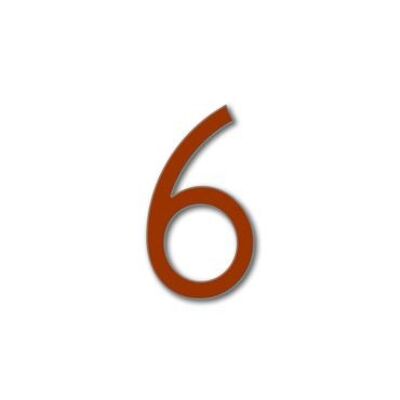 House Number Avenida 6 - brown - 25cm / 9.8'' / 250mm