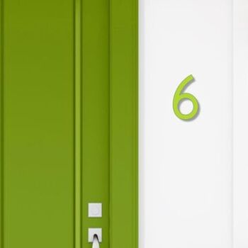 Numéro de maison Avenida 6 - vert lime - 15cm / 5.9'' / 150mm 3