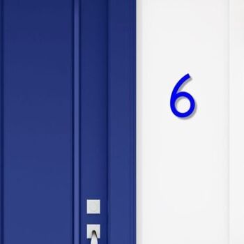Numéro de maison Avenida 6 - bleu - 15cm / 5.9'' / 150mm 3