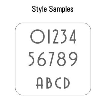 Numéro de maison Avenida 6 - ivoire - 20cm / 7.9'' / 200mm 6