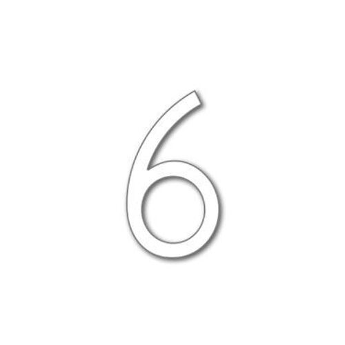 House Number Avenida 6 - white - 15cm / 5.9'' / 150mm