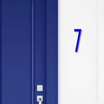 Numéro de maison Avenida 7 - bleu - 25cm / 9.8'' / 250mm 3