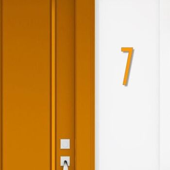 Numéro de maison Avenida 7 - orange - 20cm / 7.9'' / 200mm 3