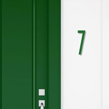 Numéro de maison Avenida 7 - vert foncé - 25cm / 9.8'' / 250mm 3