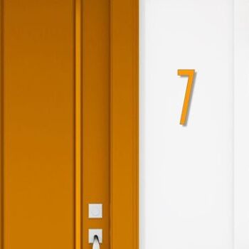 Numéro de maison Avenida 7 - orange - 25cm / 9.8'' / 250mm 3