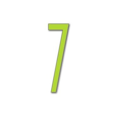 House Number Avenida 7 - lime green - 25cm / 9.8'' / 250mm